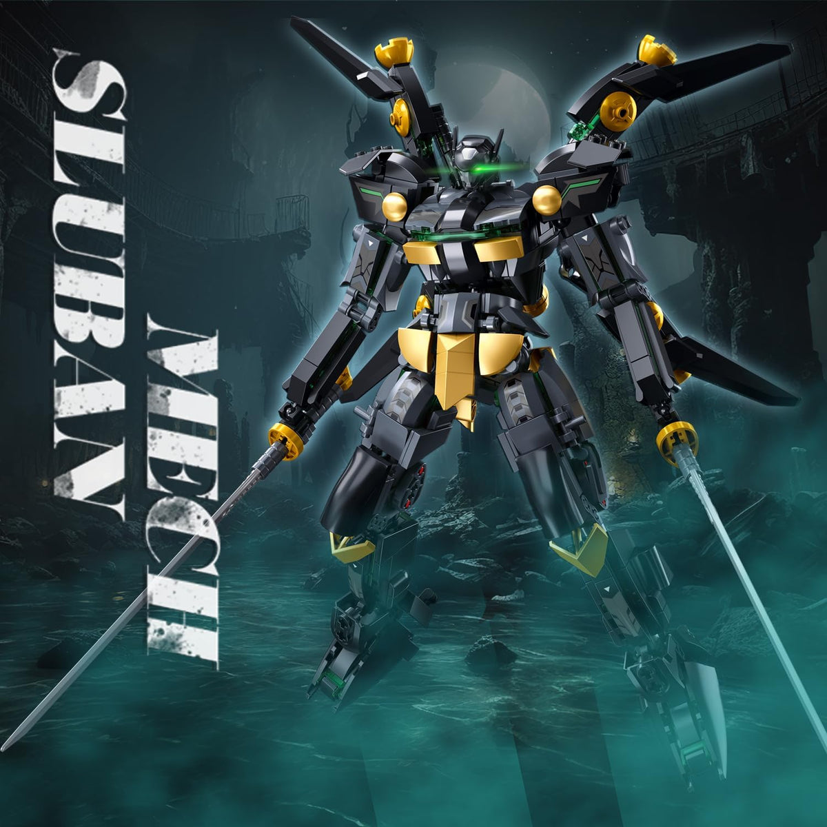 Sluban Robot Black Bat Mecha