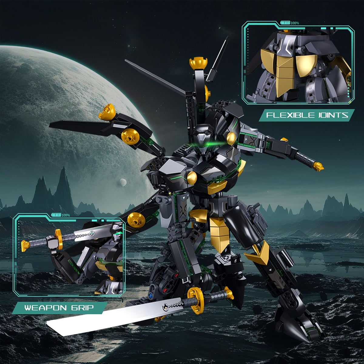 Sluban Robot Black Bat Mecha